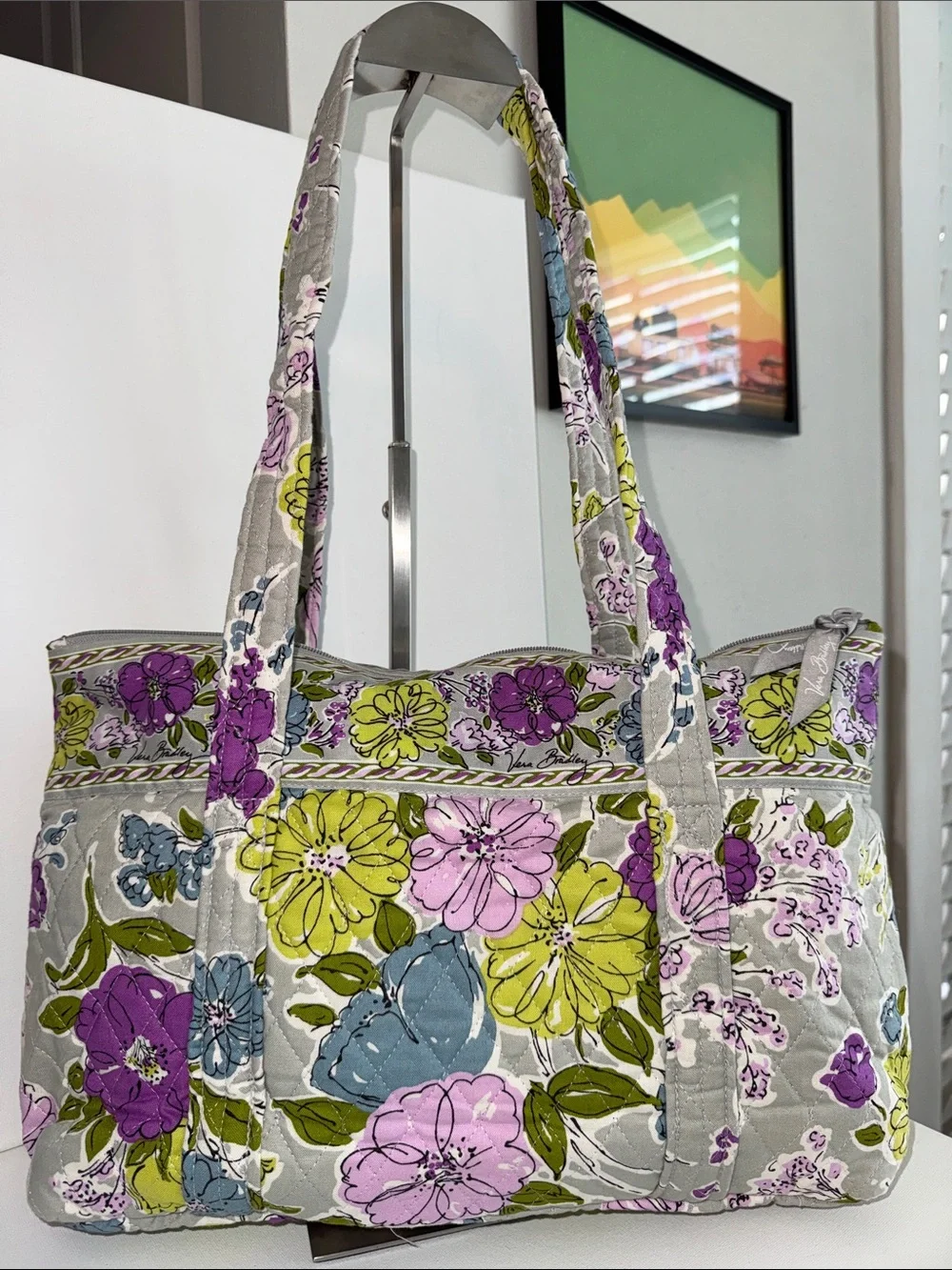 Vera Bradley Villager Tote & Wristlet Wallet Watercolor Floral